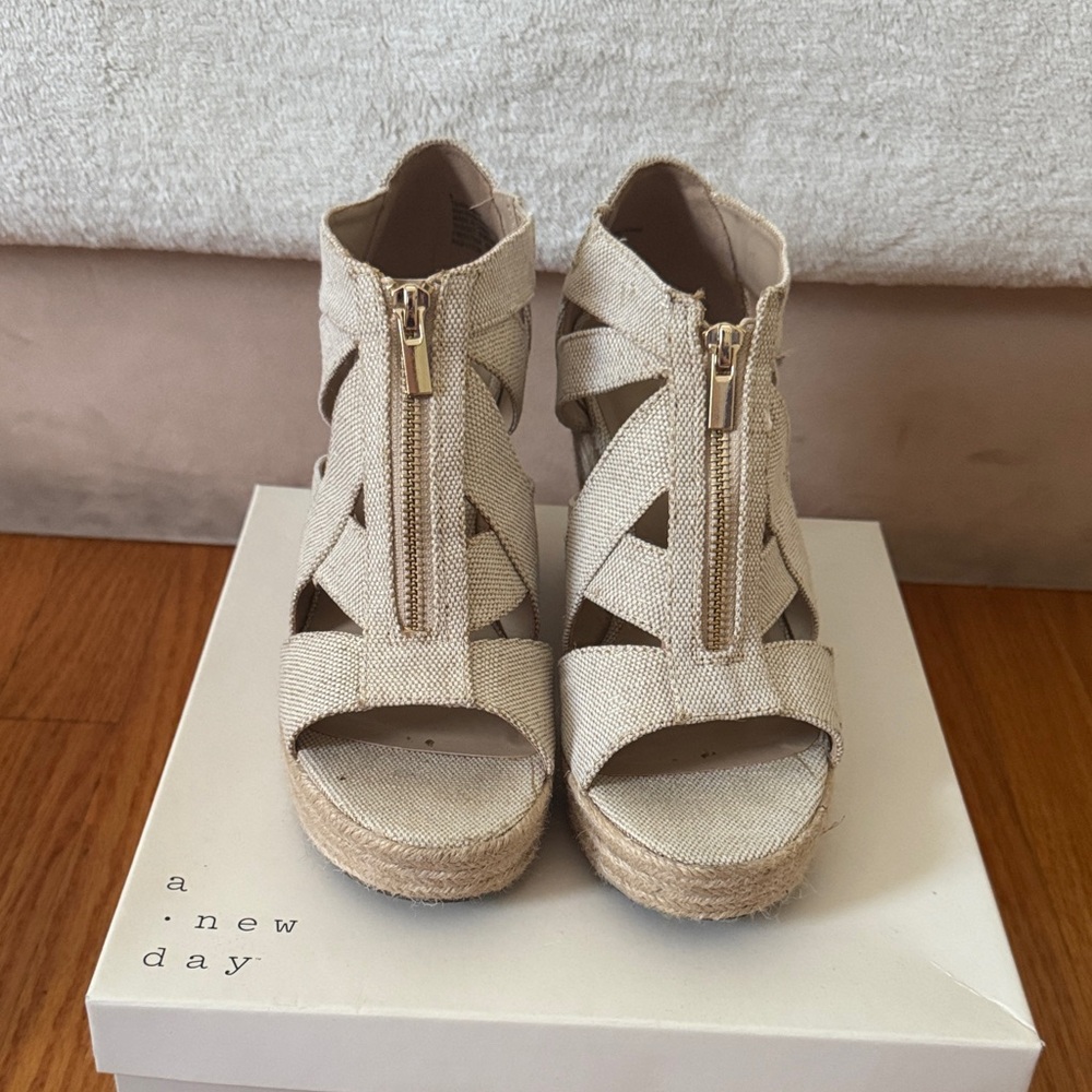 Target A New Day Beige Espadrille Sandals